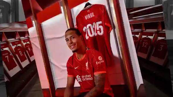 官方：利物浦续约范戴克至2025年 红军锁住中后场！